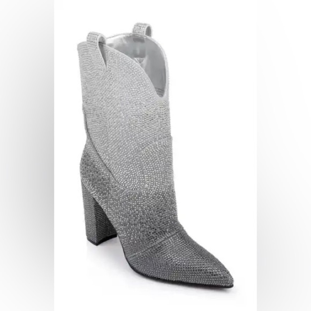 NWOB Daniel X Diamond glitter ombré western boots size 8  new Women H24N13